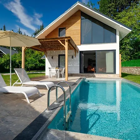 Müstakil Yüzme Havuzlu Geniş Bahçeli Villa Loft Fethiye